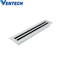 Évent en aluminium de diffuseur de fente linéaire d'ODM/OEM de système Hvac de Ventech avec la boîte d'assemblée plénière