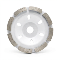 Meule diamantée segmentée industrielle 3/4'' avec blocs abrasifs épais, abrasion uniforme, meule à godet professionnelle pour la pierre