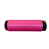 Fil DTY 100% Polyester 75D/36F 75D/72F, faiblement élastique, semi-terne, teint, anti-boulochage et haute ténacité pour la couture