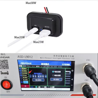 Chargeur de voiture 12V-24V à double port USB, montage en surface, pour bus, bateau, camping-car, avec ports USB-C PD et QC3.0, vente en gros