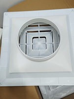 Diffuseur carré ABS, sortie d'échappement, port de ventilation 350*350 + tuyau de raccordement 100, système de ventilation