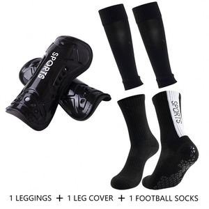 Éponge à l'intérieur épaissie serviette bas anti-dérapant Football chaussettes ensemble Leggings Divine jambe couverture protecteurs manches - Product Image 2