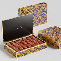 2024 nouveau Style bois luxe Baklava Dates chocolat emballage emballage coffrets cadeaux Date boîte pour le Ramadan