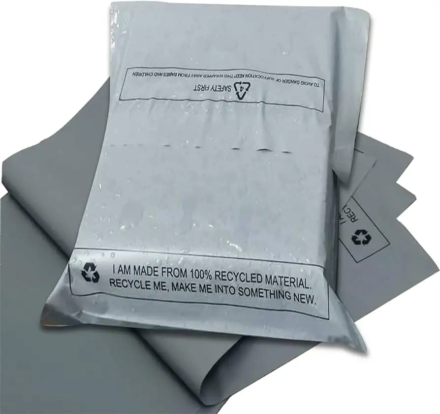 Benutzer definierte Small Business Versand beutel Paket beutel Starke Haftung Mailing Poly Kunststoff Kuriert asche Recycling Mailer Umschläge