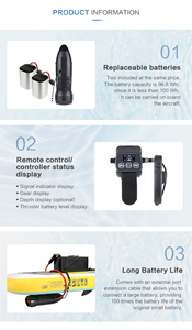 Scooter Subacuático de Doble Motor, 40m de Profundidad, IPX8 Impermeable, Potente Scooter Marino, Vehículo de Propulsión Portátil para Buceo, para Adultos - Product Image 4