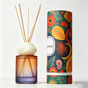 Custom Printed Eco-friendly Cosmetic Craft Cardboard Perfume Paper Cylinder <b>Box</b> Packaging Aroma Diffuser Paper Tubes - Product Image 4