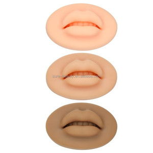 Molde de silicona 5D suave para cejas y labios, para práctica de microblading permanente en piel oscura, realista y completa, fácil de usar, para proveedores de tatuajes. - Product Image 3