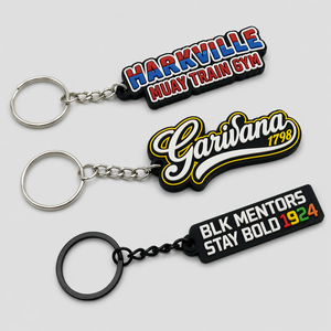 Fast Delivery Portable Creative Cartoon <b>Letter</b> Figure Soft PVC Key Chain for Bag Accessories Souvenir Rubber PVC Keychain - Product Image 1