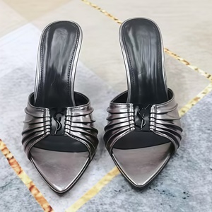 Sandalias de Tacón Alto de Diseñador de Lujo para Mujer, Marca de Moda, Tacones Altos Sexys para Mujer, Tacones Altos de Verano para Exteriores, Tallas Grandes - Product Image 6