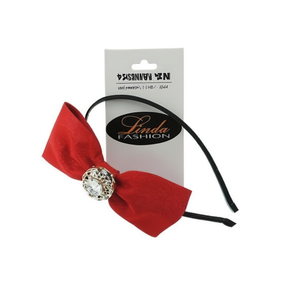 Diadema Linda Fashion para Mujer con Lazo de Cinta y Diamantes de Imitación, Accesorio para el Cabello Elegante y Casual, Diadema de Alta Calidad - Product Image 1