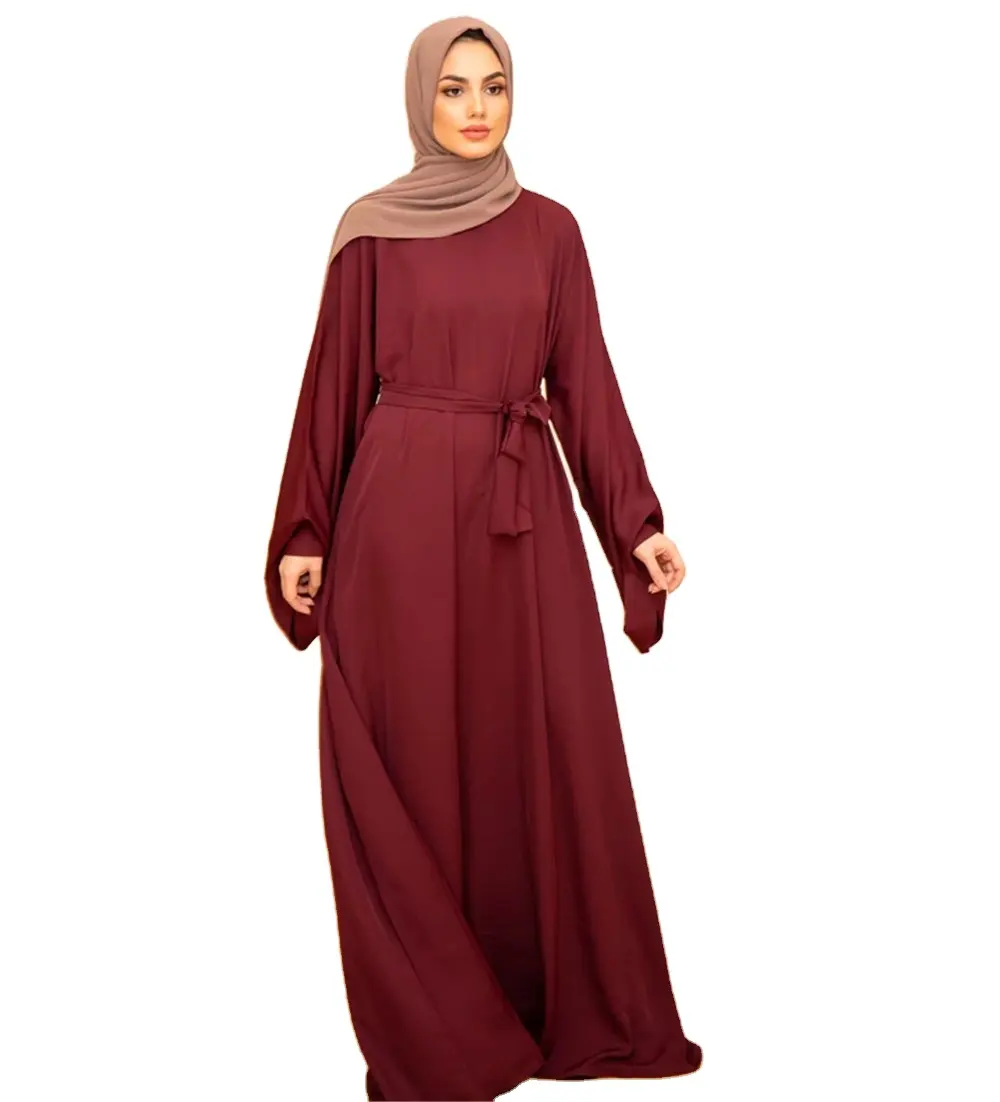 Modest Women Clothing Islamic Designer Belts Women Long Dresses Islamic Clothing Maxi Kaftan Abaya Dubai Muslim Dress