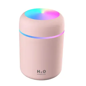 Yeni taşınabilir 300ML hava odası nemlendiriciler USB ultrasonik Dazzle fincan Aroma serin Mist Maker arıtma romantik ışık ile