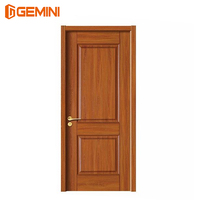 Porte en bois à une seule porte avec motifs floraux, porte en bois d'intérieur de luxe