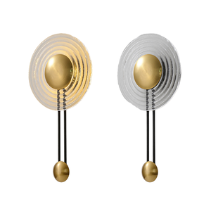 İskandinav basit 300mm LED duvar lamba Modern kapalı reçine ay küçük orta daireler için yatak odası için lamba başucu oturma odası demir - Product Image 2