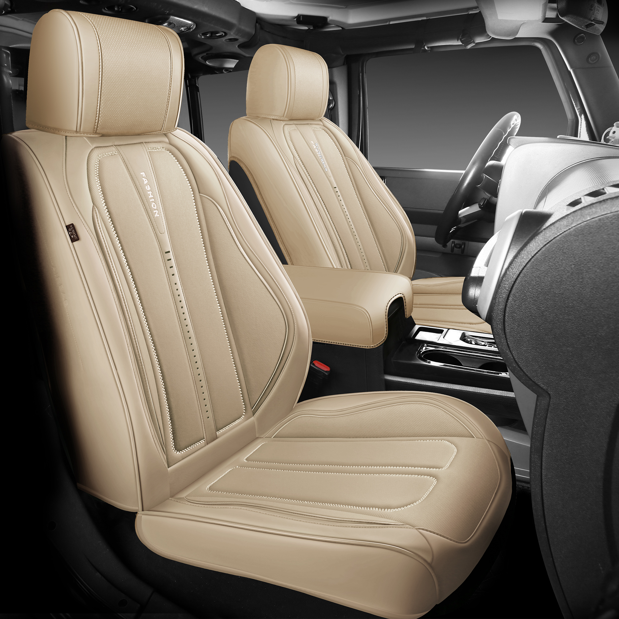 Кожаные чехлы на сиденья автомобиля полный комплект для авто аксессуары для интерьера JEEP WRANGLER 4 двери