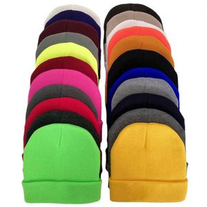 Trẻ Em Của Dệt Kim Beanie Mùa Thu, Mùa Đông Thời Trang Tinh Khiết Kẹo Màu Trẻ Em Beanie/ - Product Image 4