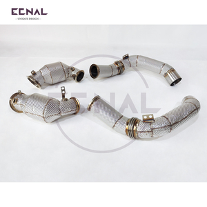 Ecnal pour BMW M5 F90 V8 4.4T Acier inoxydable Sport Downpipe Tuyau avant - Product Image 3