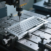Placa de carcasa de aluminio programable de fábrica, Kit de placa de teclado mecánico, estabilizadores Gh60 Pcb, 68 Cnc