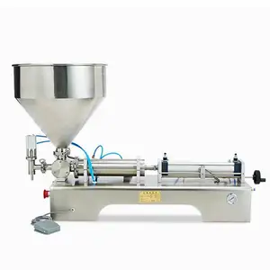 Machine de remplissage pour pate, appareil de remplissage pneumatique semi-automatique pour confiture, ketchup, yaourt, crème cosmétique