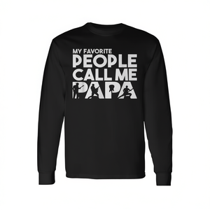 T-shirt a maniche lunghe per chitarrista principale Papa Father - Product Image 2