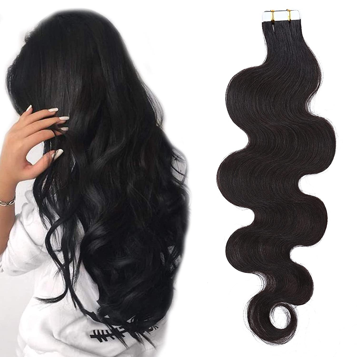 Productos de belleza para mujeres, extensión de cabello con cutícula alineada de color personalizado, mini cinta