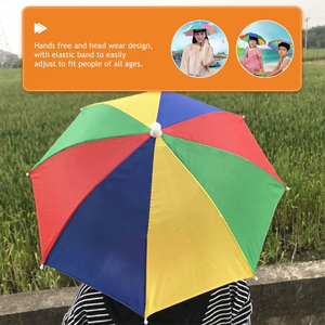 <span class=keywords><strong>Parapluie</strong></span> <span class=keywords><strong>de</strong></span> chapeau <span class=keywords><strong>de</strong></span> pêche <span class=keywords><strong>mains</strong></span> <span class=keywords><strong>libres</strong></span> portatif <span class=keywords><strong>de</strong></span> parasol extérieur pour l'adulte - Product Image 3