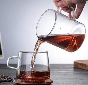 Alto vetro borosilicato fatto a mano a doppia parete caffettiera caratteristica doppio vetro filtro per caffè gocciolante tè urne - Product Image 3