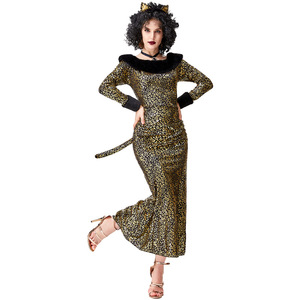 Disfraz de Gata con Estampado de Leopardo, Disfraz de Personaje de Dibujos Animados, Disfraz de Gata para Niñas, Carnaval, Fiesta, <span class=keywords><strong>Anime</strong></span> - Product Image 4