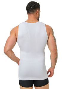 <span class=keywords><strong>Camiseta</strong></span> de compresión para <span class=keywords><strong>hombre</strong></span>, superventas de <span class=keywords><strong>Amazon</strong></span>, <span class=keywords><strong>camiseta</strong></span> sin mangas moldeadora de cuerpo sin costuras para control de barriga para ginecomastia - Product Image 2