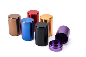 Pot de stockage hermétique en aluminium portable avec couvercle à vis, multifonctionnel pour herbes, épices, café, thés, conteneur de rangement - Product Image 4