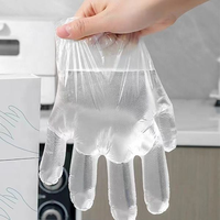 Gants jetables en PE de qualité alimentaire, gants en plastique transparents épaissis pour la cuisine, la restauration et la maison