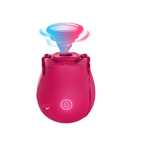 Vibrateur clitoridien en silicone étanche Haslove en forme de rose pour femme, 10 modes de succion, 60 dB de bruit, chargement USB magnétique – Nouveauté très demandée