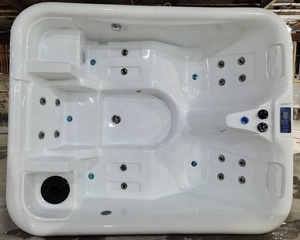 Jacuzzi <span class=keywords><strong>de</strong></span> Acrílico para Exteriores <span class=keywords><strong>de</strong></span> Fábrica Foshan, Spa para 3 Personas <span class=keywords><strong>con</strong></span> Jets Grandes, Bañera Rectangular para Remojar, Jacuzzi Exterior para <span class=keywords><strong>Casa</strong></span> - Product Image 5