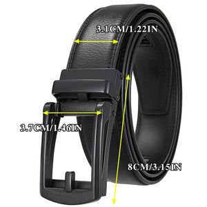 <span class=keywords><strong>Ceinture</strong></span> en <span class=keywords><strong>cuir</strong></span> véritable sur mesure de <span class=keywords><strong>haute</strong></span> qualité pour homme, réversible, avec boucle automatique à cliquet en alliage, en <span class=keywords><strong>cuir</strong></span> de vachette - Product Image 3