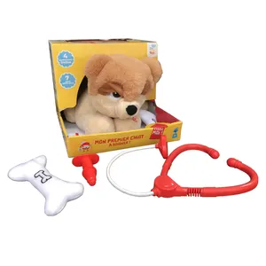 Best price high quality battery operate soft plush stuffed intelligent cute dog toy for child