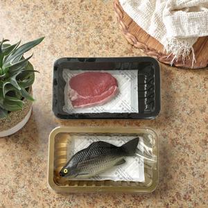 Tampons absorbants écologiques pour viande, en papier, qualité alimentaire, motif fruits colorés, pour emballage de viande domestique, 40-50 ml - Product Image 1