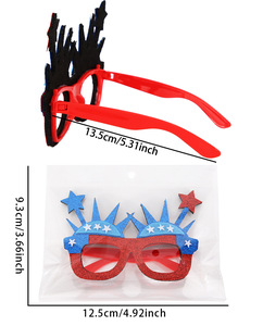 USA Veterans Day Patriotisches Rot Weiß Blau Amerikanische Flagge Brille Mode <span class=keywords><strong>Photo</strong></span> <span class=keywords><strong>Booth</strong></span> Requisiten 4. Juli Party zubehör - Product Image 6