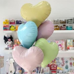 Palloncini in Foil a Forma <span class=keywords><strong>di</strong></span> Cuore da 20 Pollici, Bianco Opaco, Giallo, Rosa, Blu, per Decorazioni <span class=keywords><strong>di</strong></span> Compleanni, Matrimoni, <span class=keywords><strong>San</strong></span> <span class=keywords><strong>Valentino</strong></span> e Feste - Product Image 3