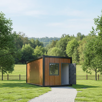 Maison préfabriquée moderne et élégante de 40 pieds de large avec 4 chambres, robuste et personnalisable, en kit, type conteneur