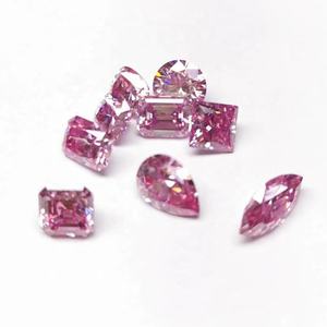 Excelente Corte <span class=keywords><strong>Moissanite</strong></span> Diamante D Cor FL GRA Corte Solto Moissanites 1 Quilate Rosa <span class=keywords><strong>Moissanite</strong></span> Diamante Preço 6.5x6.5mm - Product Image 1