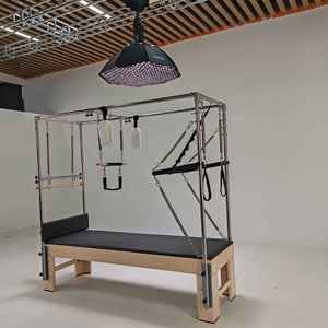 <span class=keywords><strong>Alice</strong></span> Body Balance Reformers <span class=keywords><strong>Yoga</strong></span> Bed Pilates Half Tower Wood Color Maple Wood Aluminum Alloy Reformer Machine - Product Image 2