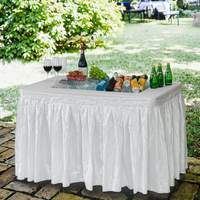 Table de refroidisseur de glace blanche en plastique de 4ft de vente chaude avec l'étagère de service