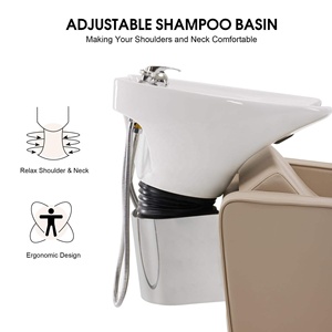 Sillón de Lavacabezas Moderno de Plástico para Spa y Masajes, Silla Duradera para Lavado de Cabello con Tazón de Cerámica Negro, ¡Gran Oferta para Salón de Belleza y Spa! - Product Image 4