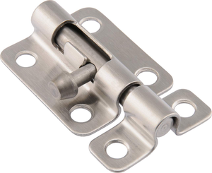 Loquet coulissant <span class=keywords><strong>déco</strong></span> Boulon coulissant en acier durable Boulon coulissant Boulon papillon Loquet de porte Outils argentés et amélioration de l'habitat - Product Image 3