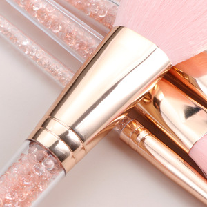 Juego de 7 Brochas de Maquillaje Rosas, con Logotipo Personalizado, Marca Privada, Portátiles, de Viaje, con Pelo Sintético Suave, Kit de Brochas de Belleza Cosméticas con Bolsa, Bonitas - Product Image 2