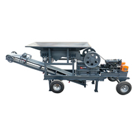 Concasseur à mâchoires mobile PE 400x600 exporté vers l'Afrique, machine de concassage de minerai d'or, concasseur de pierres