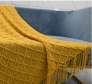 <span class=keywords><strong>Couverture</strong></span> de sieste en laine tricotée à franges pour canapé, <span class=keywords><strong>couverture</strong></span> de climatisation - Product Image 6