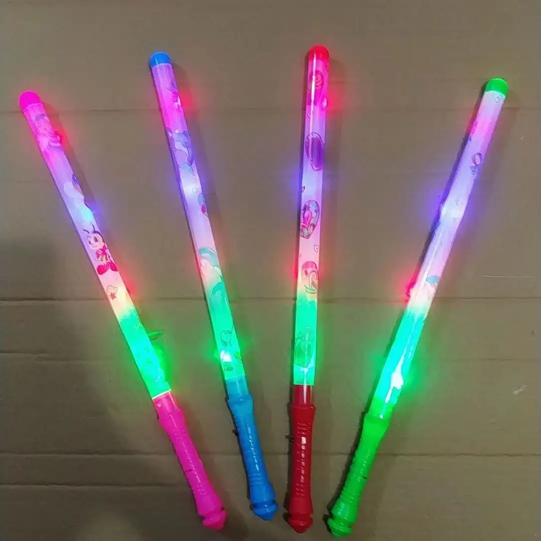 Birthday Wedding Party Supplies Glow Baton Led Flashing Changing Light Cheering Stick For concert Christmas Halloween Kids