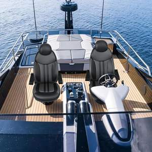 كرسي كابتن من الجلد الصناعي المقاوم للماء وسادة للمقعد القطني من الفوم الذاكرة بشكل مستطيل يدويًا قابلة للتخصيص - Product Image 4