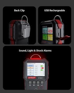 Gas Leak Detector <span class=keywords><strong>Monitor</strong></span> đa Gas báo động sniffers dễ cháy tự nhiên Methane Propane Carbon Monoxide hydrogen sulfide oxy - Product Image 2